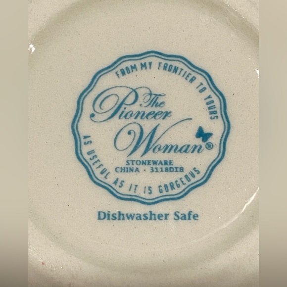 The Pioneer Woman Nesting Measuring Bowls & Spoons Set 8 piece Floral Stoneware - Picture 11 of 16